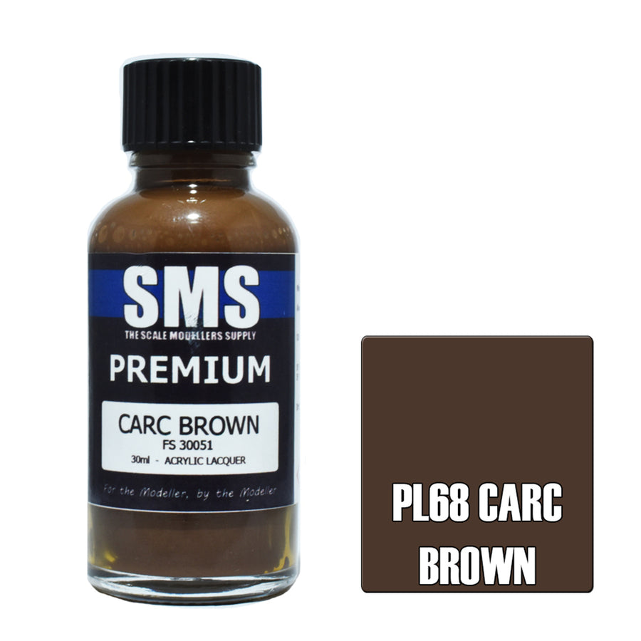 SMS PL68 - AIRBRUSHFARBE 30ML PREMIUM CARC BRAUN ACRYLLACK SCALE MODELLERS SUPPLY