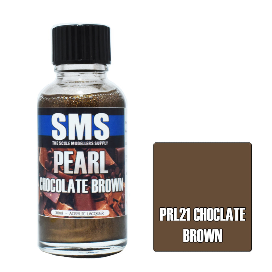 SMS PRL21 - AIRBRUSH PAINT 30ML PEARL CHOCOLATE BROWN ACRYLIC LACQUER SCALE MODELLERS SUPPLY