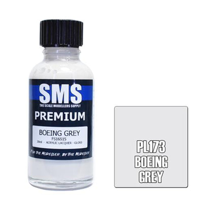 SMS PL173 - AIRBRUSHFARBE 30ML PREMIUM BOEING GRAU ACRYLLACK MODELLBAUBEDARF