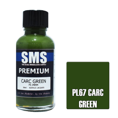 SMS AIR BRUSH PAINT 30ML PREMIUM CARC GREEN ACRYLIC LACQUER SCALE MODELLERS SUPPLY