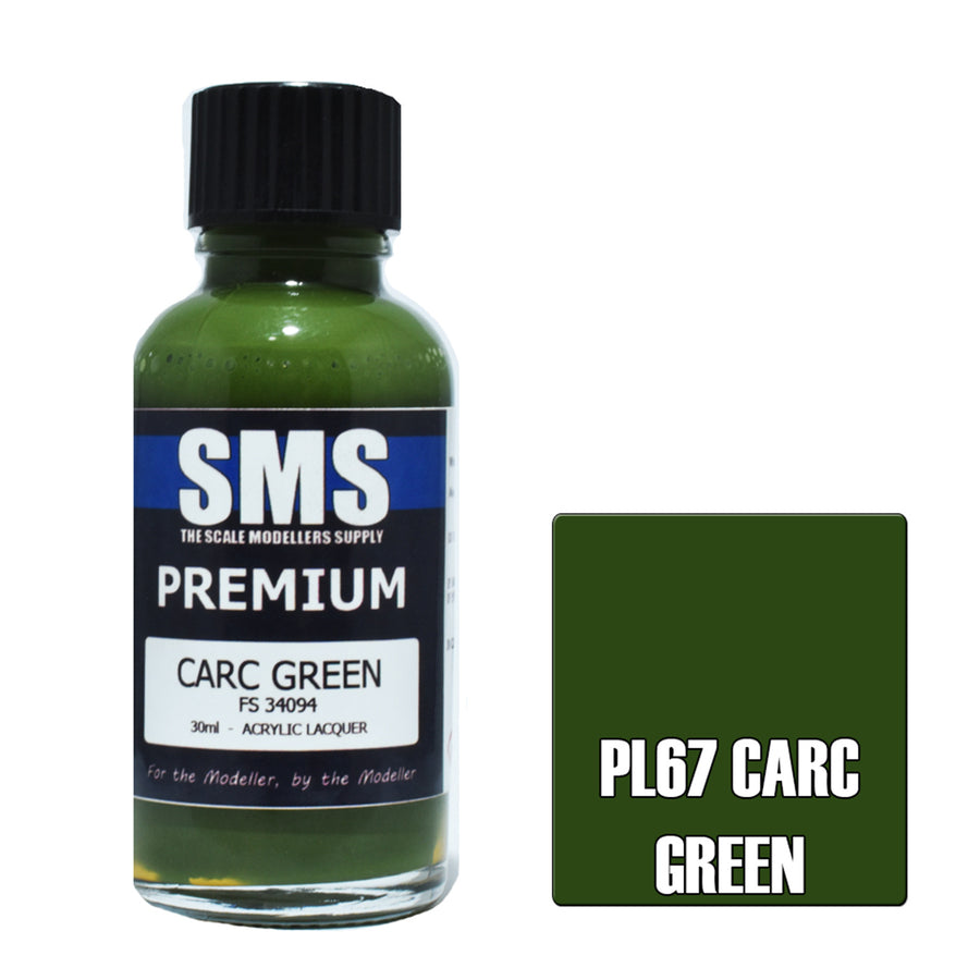 SMS AIR BRUSH PAINT 30ML PREMIUM CARC GREEN ACRYLIC LACQUER SCALE MODELLERS SUPPLY
