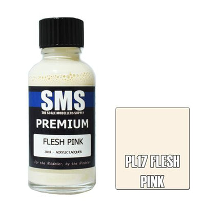 SMS PL17 - AIRBRUSHFARBE 30ML PREMIUM FLEISCH ROSA ACRYLLACK FÜR MODELLBAUER