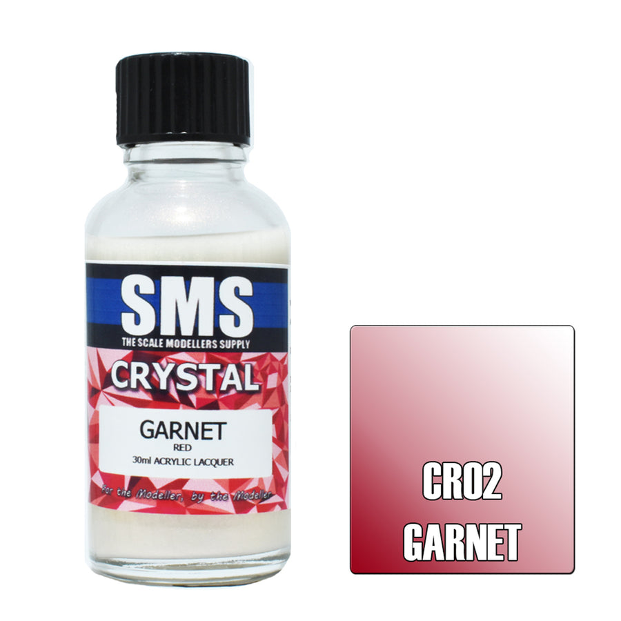 SMS CR02 - AIRBRUSHFARBE 30ML KRISTALLGRANAT-ACRYLLACK ZUBEHÖR FÜR MODELLBAUER