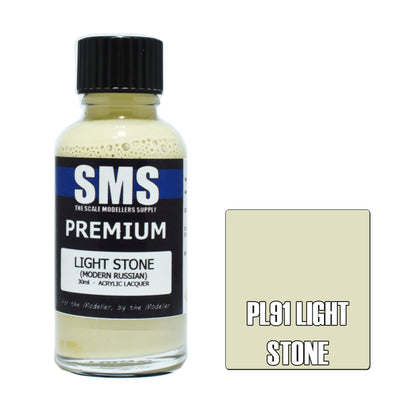 SMS PL91 - AIRBRUSH FARBE 30ML PREMIUM LIGHT STONE ACRYL-LACK MODELLBAUERBEDARF