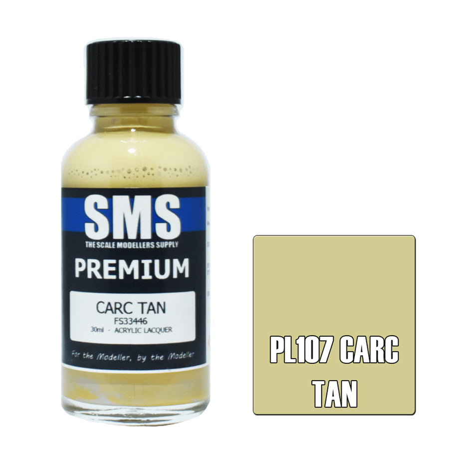 SMS PL107 - AIR BRUSH PAINT 30ML PREMIUM CARC TAN  ACRYLIC LACQUER SCALE MODELLERS SUPPLY