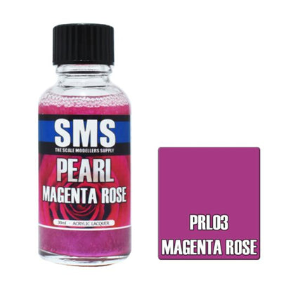 SMS PRL03 - AIRBRUSH PAINT 30ML PEARL MAGENTA ROSE ACRYLIC LACQUER SCALE MODELLERS SUPPLY