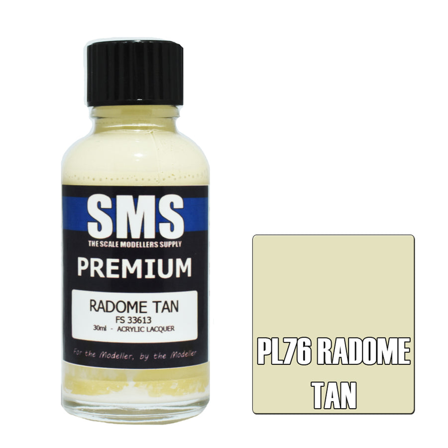 SMS PL76 - AIR BRUSH PAINT 30ML PREMIUM RADOME TAN  ACRYLIC LACQUER SCALE MODELLERS SUPPLY