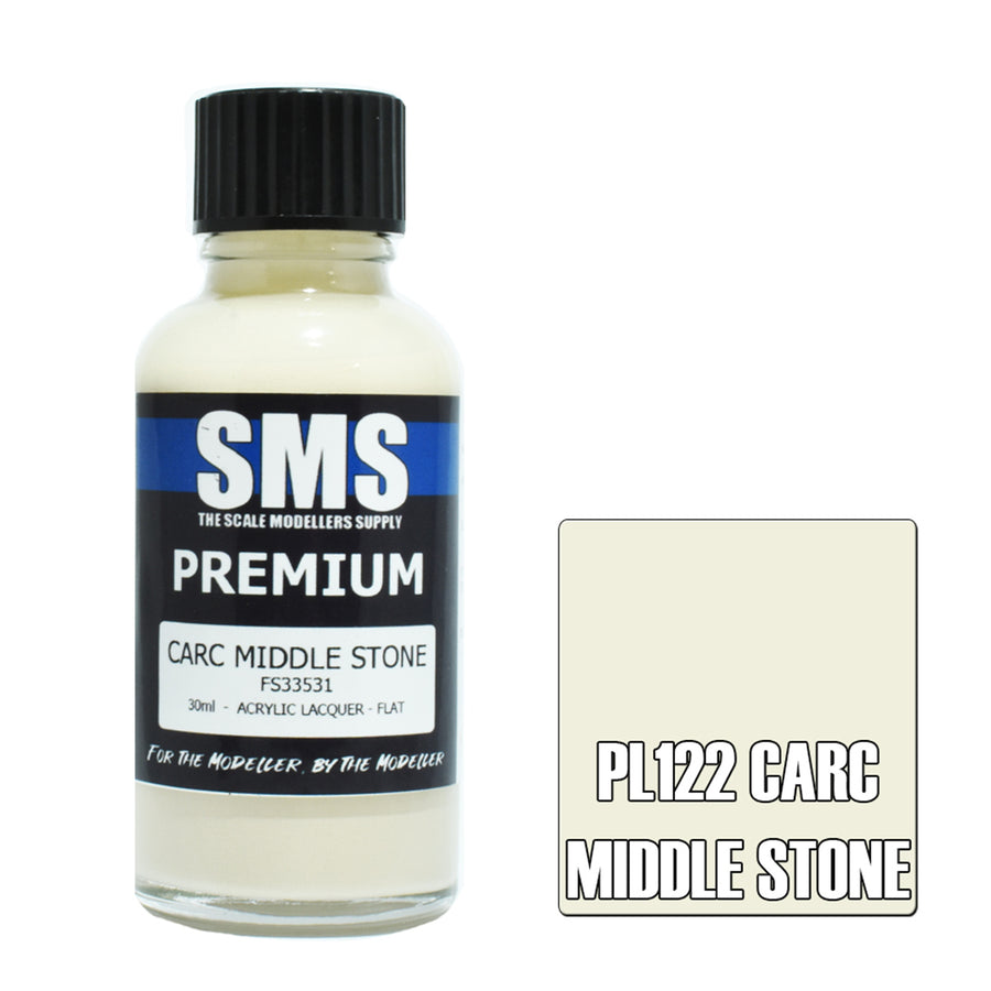 SMS PL122 - AIR BRUSH PAINT 30ML PREMIUM CARC MIDDLE STONE  ACRYLIC LACQUER SCALE MODELLERS SUPPLY