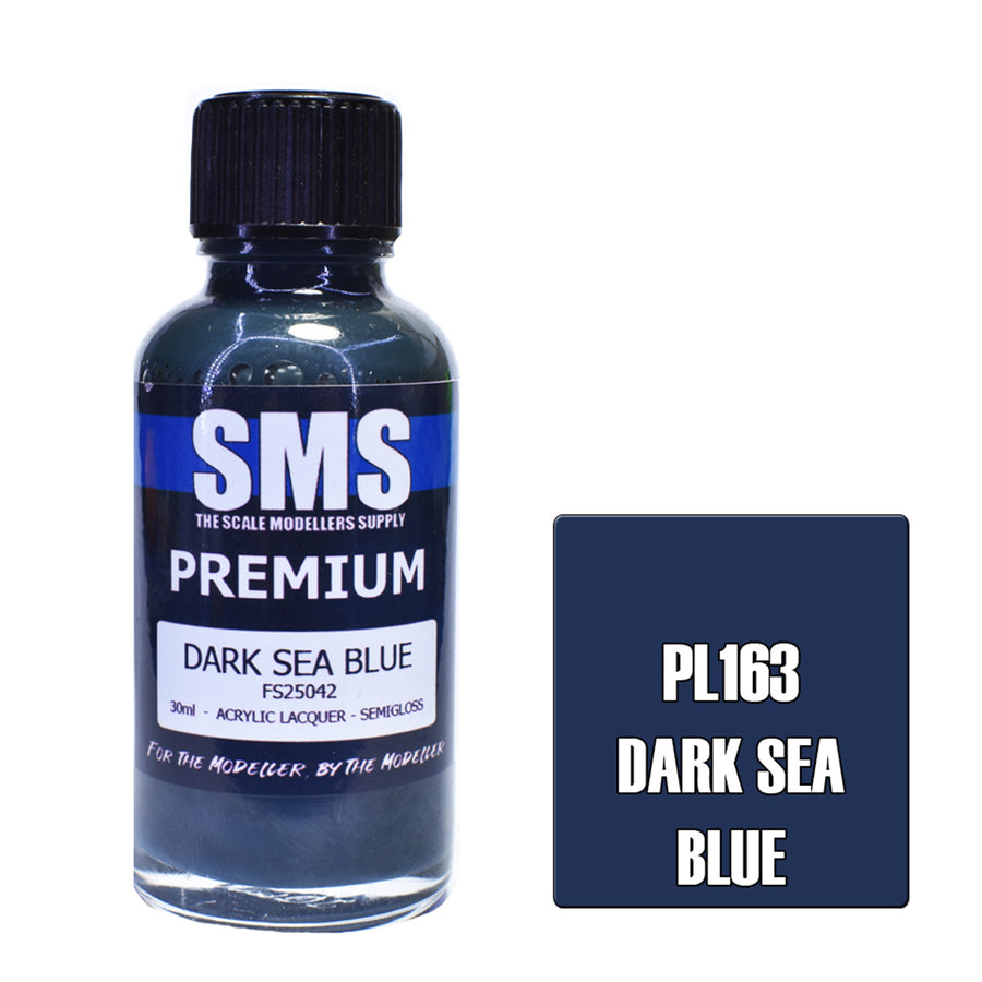SMS PL163 - AIRBRUSHFARBE 30ML PREMIUM DUNKELMEERBLAU ACRYL LACK SCALE MODELLERS SUPPLY