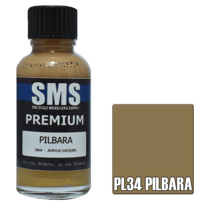 SMS PL34 - AIRBRUSHFARBE 30ML PREMIUM PILBARA ACRYLLACK MODELLBAU ZUBEHÖR