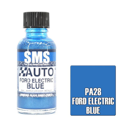 SMS PA28 - AIR BRUSH PAINT 30ML FORD ELECTRIC BLUE ACRYLIC LACQUER SCALE MODELLERS SUPPLY