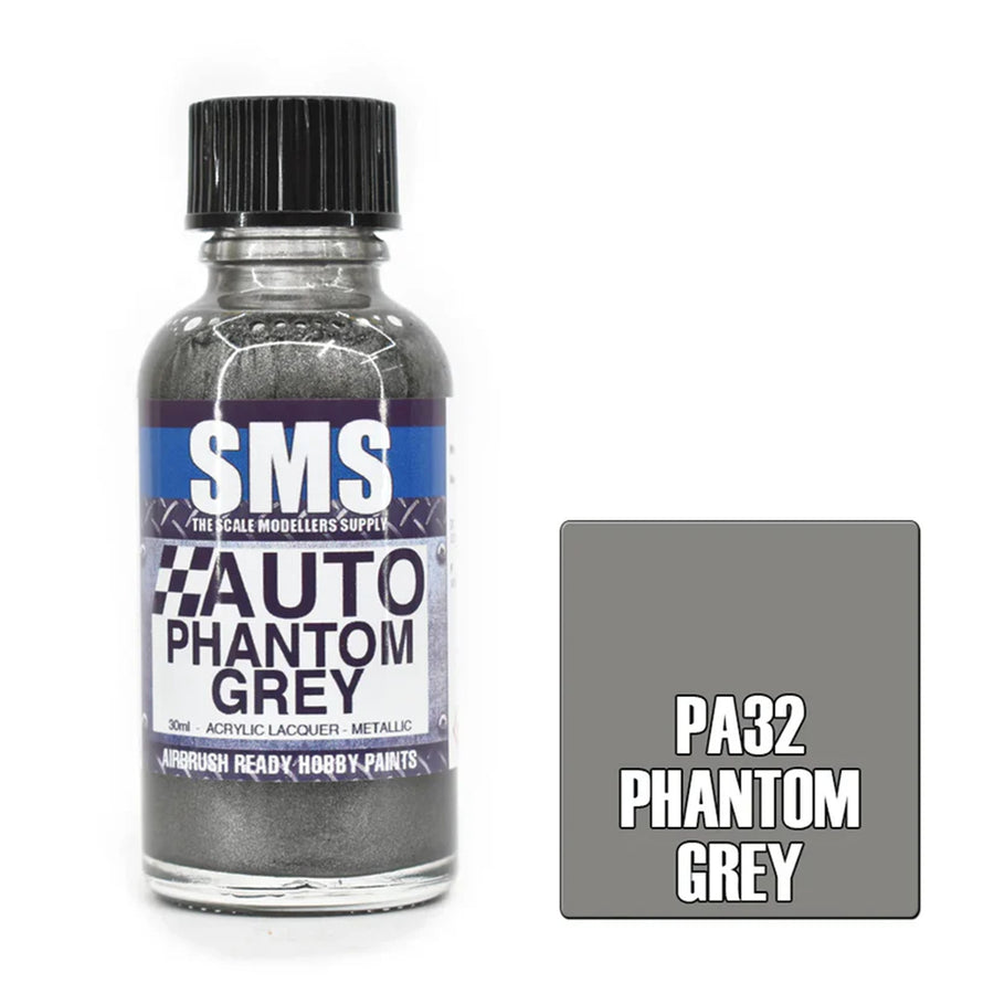 SMS PA32 - AIR BRUSH PAINT 30ML PHANTOM GREY ACRYLIC LACQUER SCALE MODELLERS SUPPLY