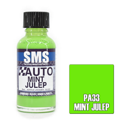 SMS PA33 - AIR BRUSH PAINT 30ML MINT JULEP ACRYLIC LACQUER SCALE MODELLERS SUPPLY