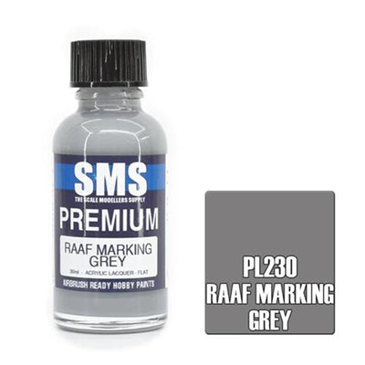 SMS PL230 - AIRBRUSHFARBE 30ML RAAF MARKIERUNGSGRAU PL230 ACRYL-LACK FARBEN FÜR DEN MODELLBAU