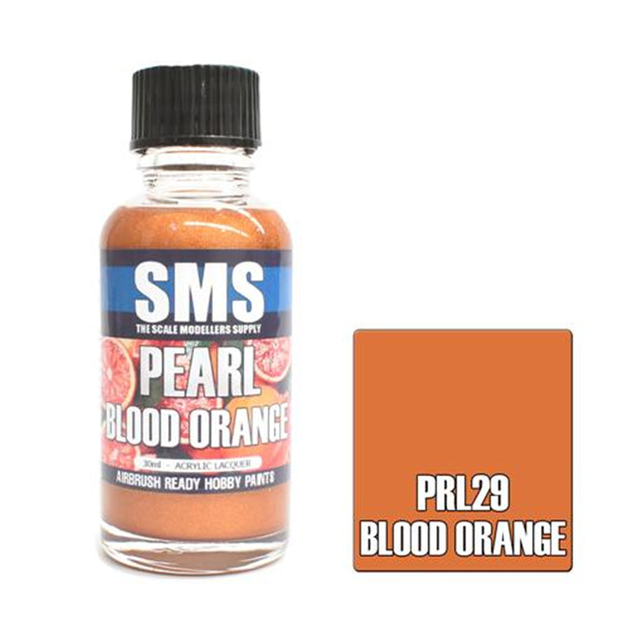 SMS PRL29 - AIR BRUSH PAINT 30ML BLOOD ORANGE PRL29  ACRYLIC LACQUER SCALE MODELLERS SUPPLY