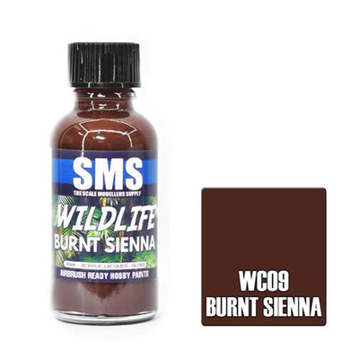 SMS WC09 - AIRBRUSHFARBE 30ML SIENNA ACRYLAC-LACK MODELLBAUBEDARF