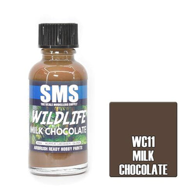 SMS WC11 - AIRBRUSHFARBE 30ML MILCHSCHOKOLADE ACRYL-LACK MODELLBAUBEDARF