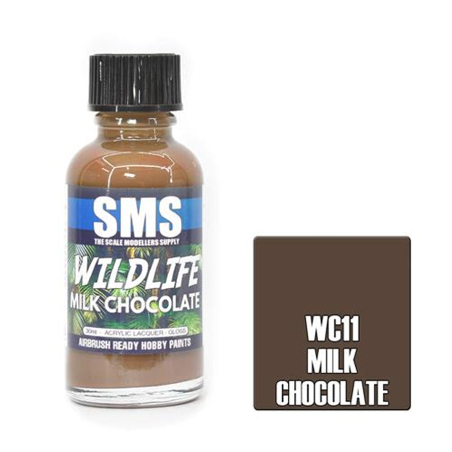 SMS WC11 - AIR BRUSH PAINT 30ML MILK CHOCOLATE ACRYLIC LACQUER SCALE MODELLERS SUPPLY