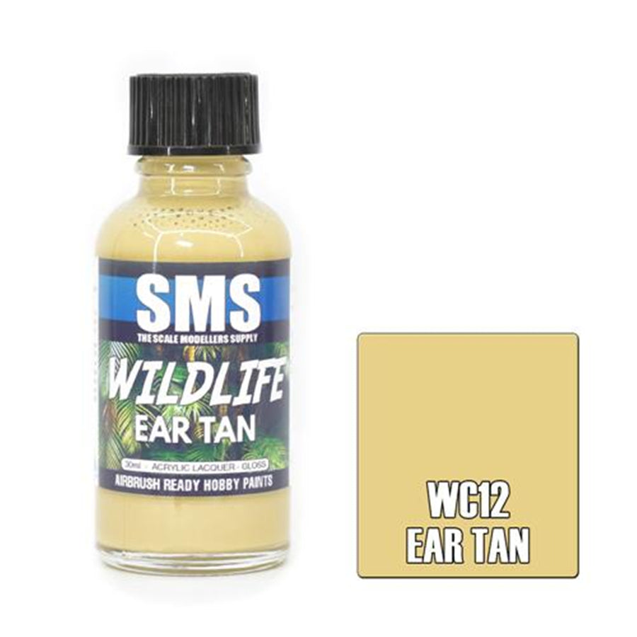 SMS WC12 - AIRBRUSHFARBE 30ML EAR TAN ACRYL-LACK MODELLBAUBEDARF