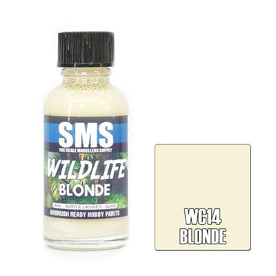 SMS WC14 - AIRBRUSHFARBE 30ML BLONDER ACRYLLACK FÜR MODELLBAUER