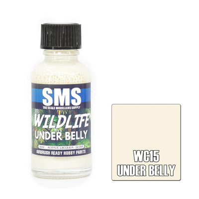 SMS WC15 - AIR BRUSH PAINT 30ML UNDER BELLY ACRYLIC LACQUER SCALE MODELLERS SUPPLY