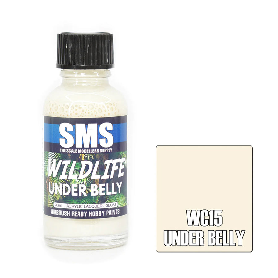 SMS WC15 - AIRBRUSHFARBE 30ML BAUCHSEITE ACRYL-LACK MODELLBAUBEDARF