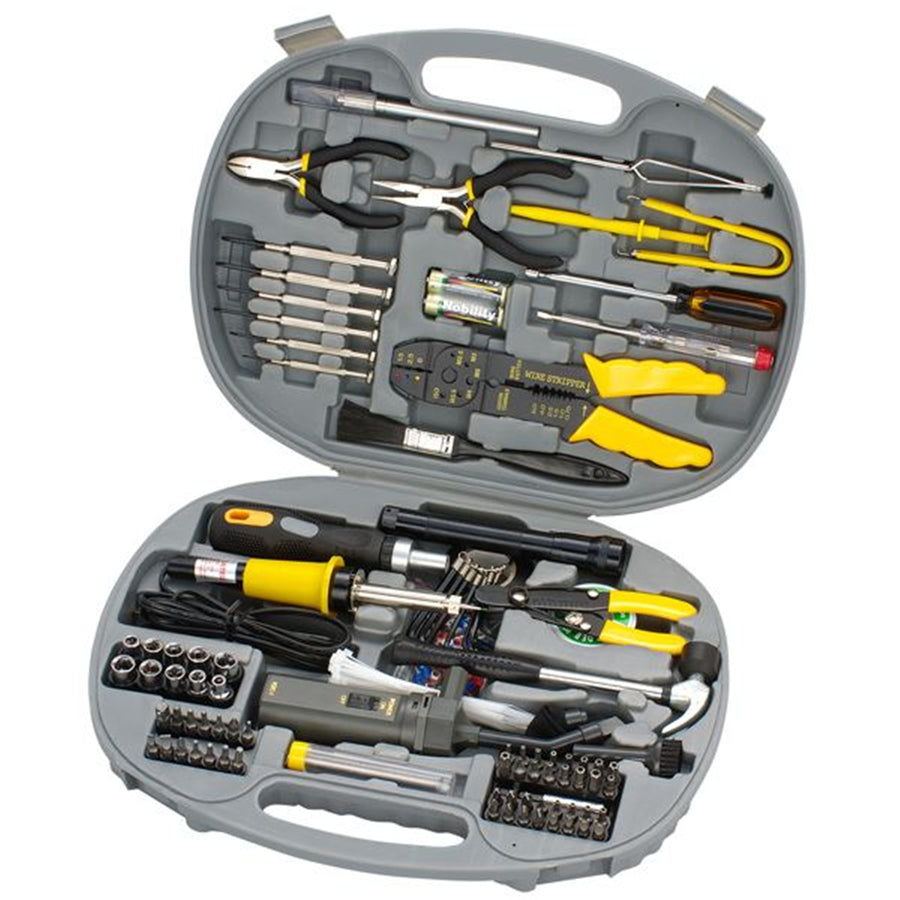 SPROTEK TC-145 - 145 Piece Computer Tool Kit Includes Tamper screw bits Stripper