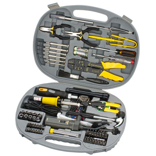 SPROTEK TC-145 - 145 Piece Computer Tool Kit Includes Tamper screw bits Stripper