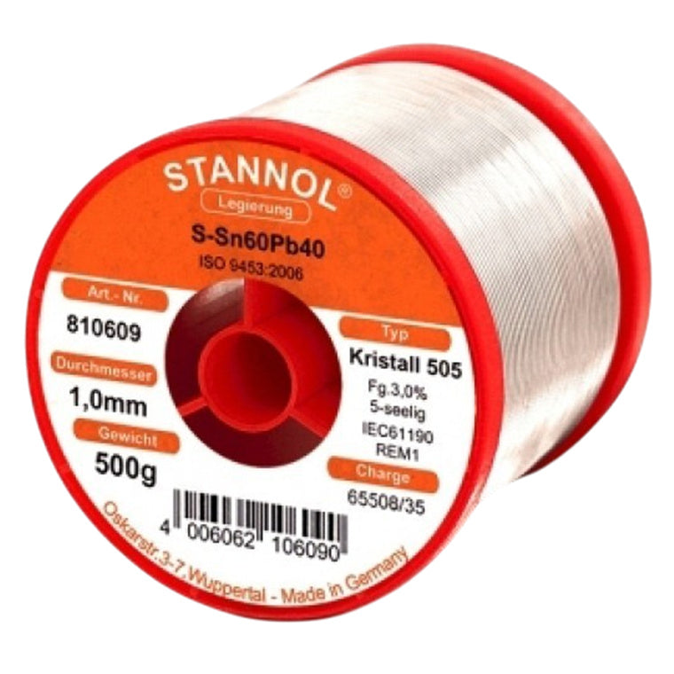Stannol Stannol PBHS10-0.7 60/40 HS10 Solderwire 0.7mm 500g