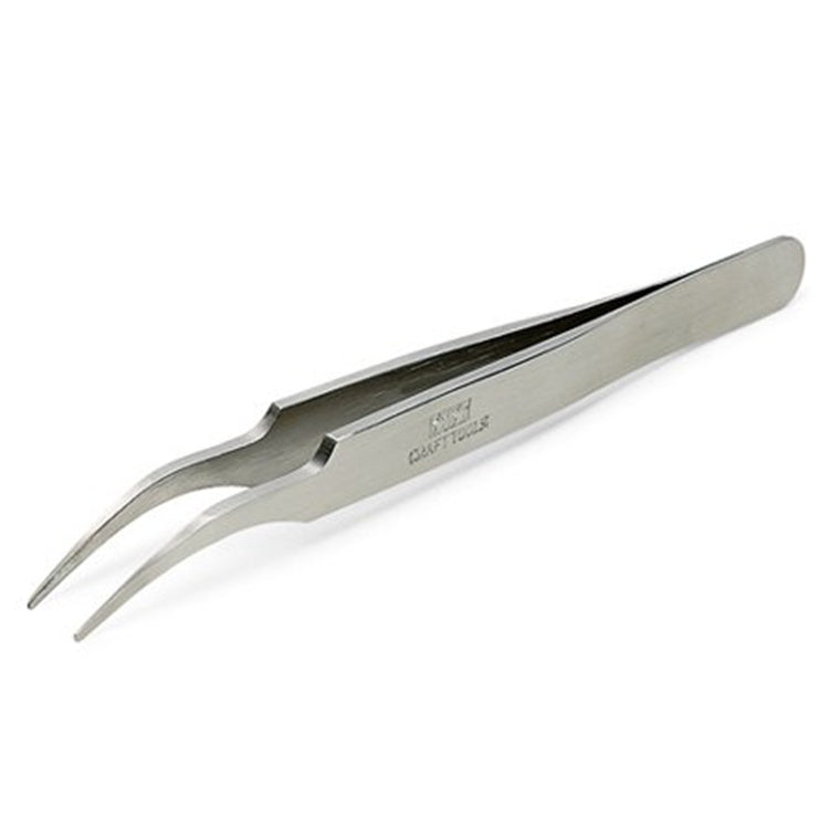 Tamiya 74108 - TAMIYA HG ANGLED TWEEZER ROUND TIP