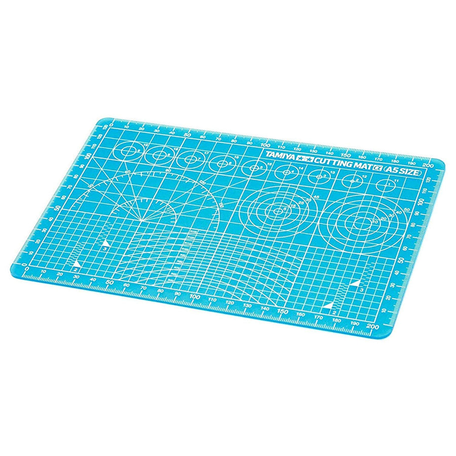 Tamiya 74142 - TAMIYA CUTTING MAT BLUE (A5)