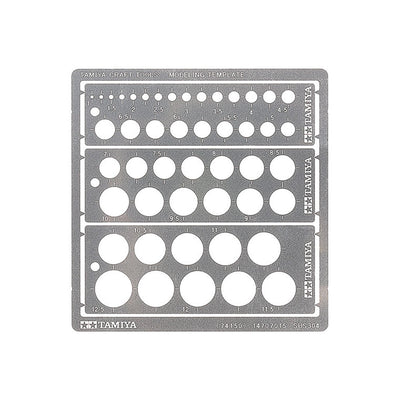 Tamiya 74150 - TAMIYA MODELING TEMPLATE ROUND 1-12.5
