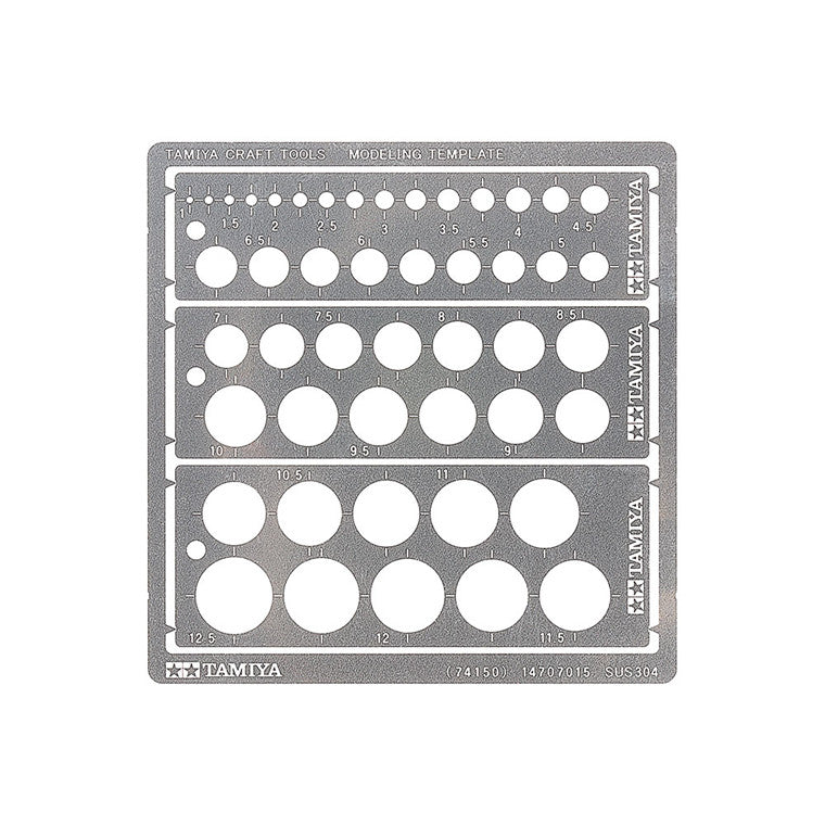 Tamiya 74150 - TAMIYA MODELING TEMPLATE ROUND 1-12.5