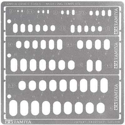 Tamiya 74154 - TAMIYA MODELING TEMPLATE RR 1-6