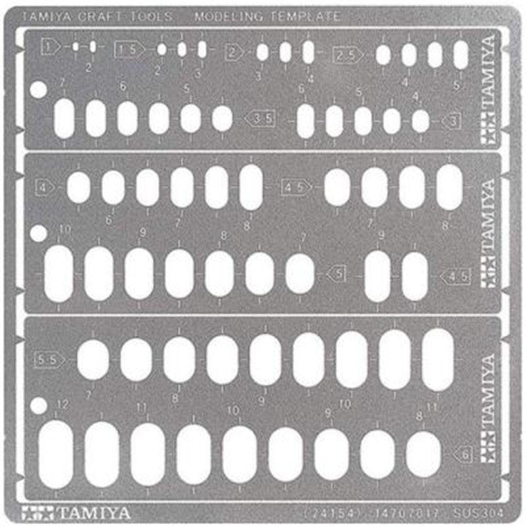 Tamiya 74154 - TAMIYA MODELING TEMPLATE RR 1-6