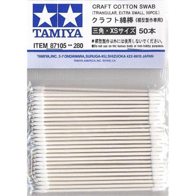 Tamiya 87105 - TAMIYA COTTON SWAB TRI,X Sml 50PCS