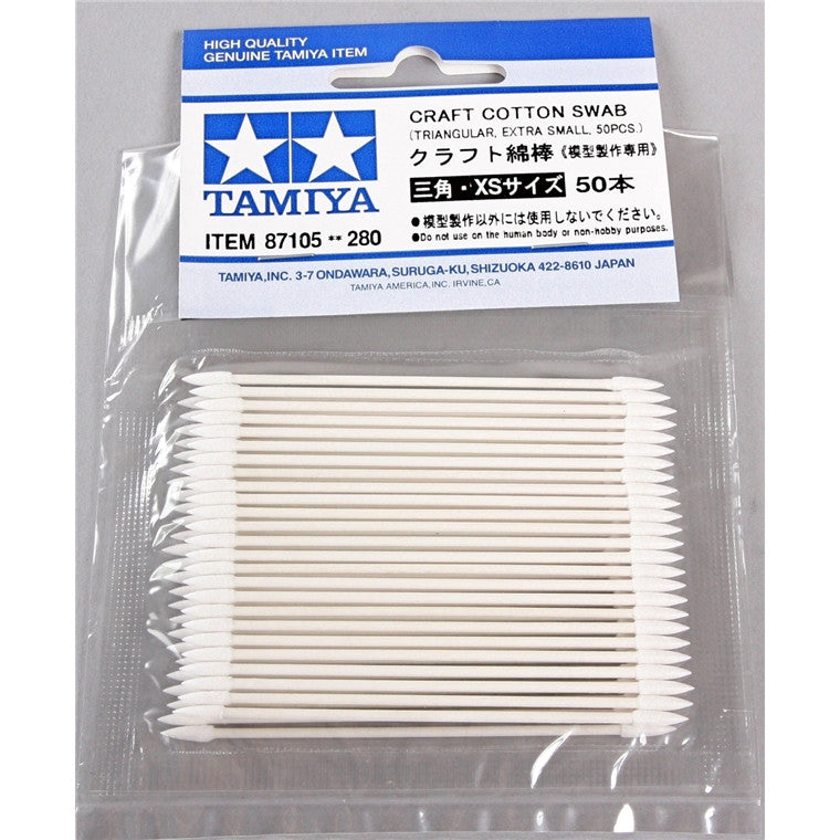 Tamiya 87105 - TAMIYA COTTON SWAB TRI,X Sml 50PCS