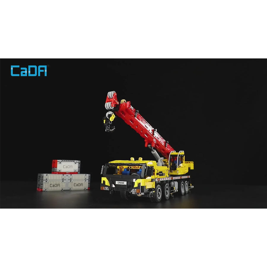 CaDA   Fully Functional Crane Truck RC Brick Model Kit