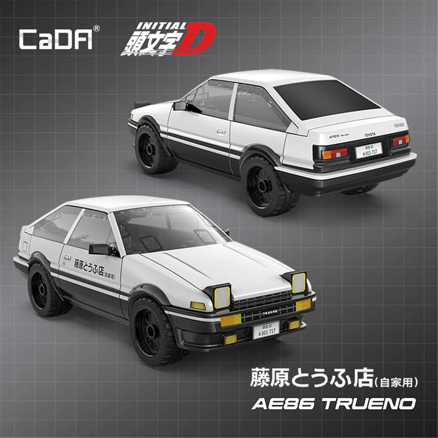 CaDA   Initial-D Toyota AE86 Trueno Car Brick Model Kit
