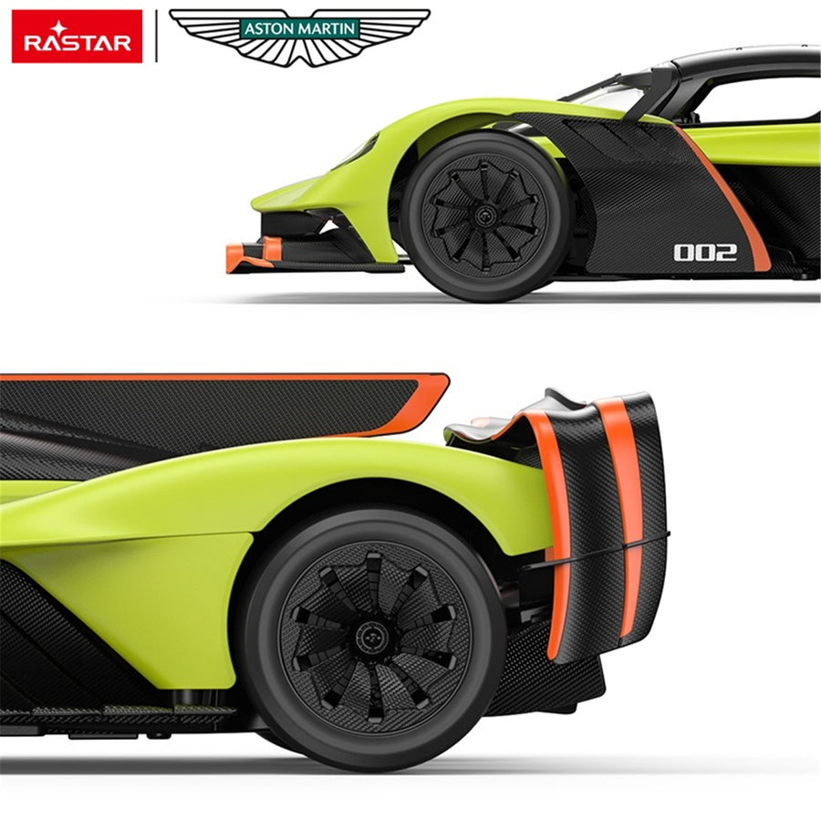 RASTAR 1:14 Green Aston Martin Valkyrie AMR Pro 2.4GHz Remote R/C Car Official Authorization, Doors Can Be Opened Manually, One-Click Acceleration. Batteries are NOT Included! Ages 6+!