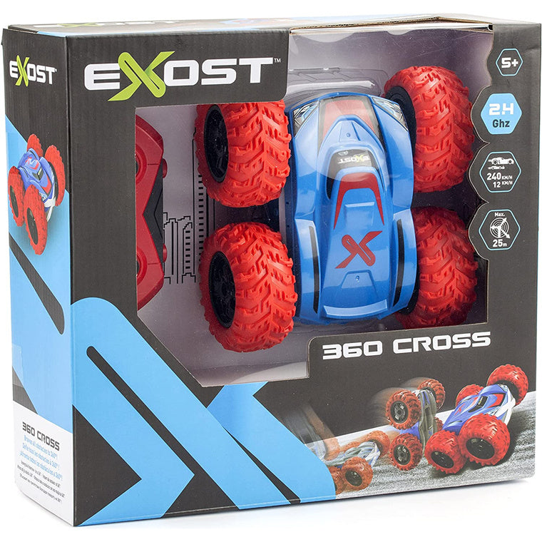 Silverlit EXOST 1:18 Red 360 Cross II (ASSD), 2.4GHz, R/C, Powerful, Remote Control, Drive indoor and outdoor, Batteries are NOT included - For Ages 5+