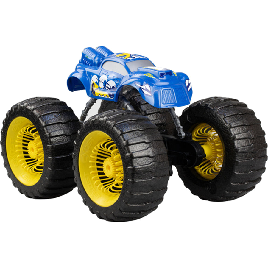 EXOST 1:8 Black & Blue WAVE RIDER, 2.4 GHz, R/C Anti-Shock Suspension Rim, Water Resistant Body, Power-Up with Twin Turbines - For Ages 5+!