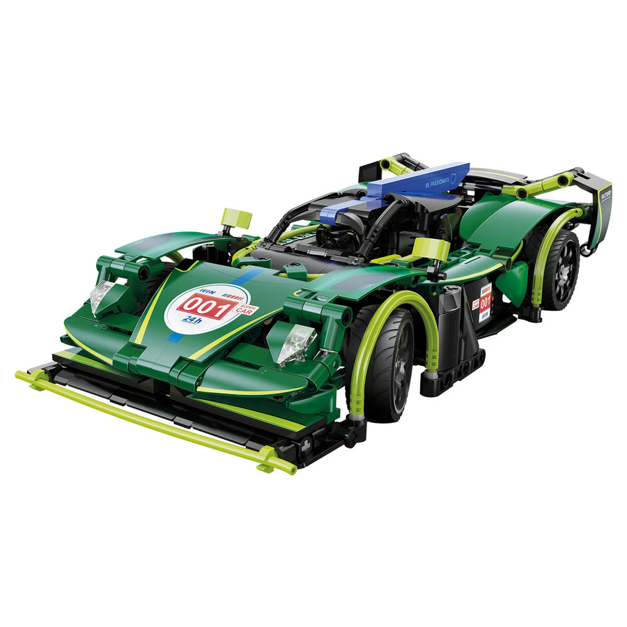 CaDA RC Brick Model Emerald Deity Super Car 2.4GHz, Programmable 1:14, 388Pcs, For Ages 6+!