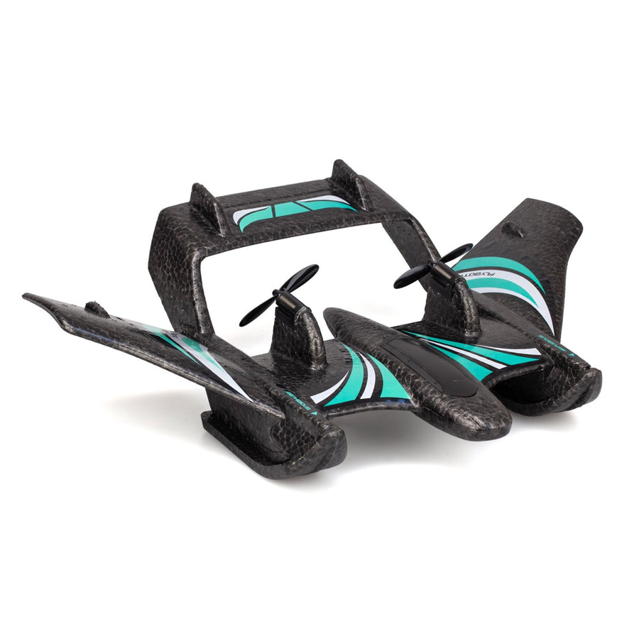 Silverlit FLYBOTIC Black Aqua Wingz, 2-Channel Drone, Amphibious Capabilities for Both Air and Water, Built-in LED lights, Durable and Lightweight EPP Foam, For Age 8+!