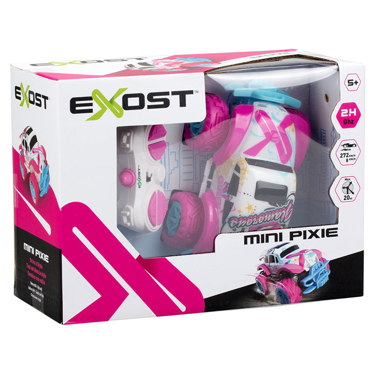 EXOST 1:34 Pink Mini Pixie II, 2.4 GHz, R/C, Indoor Playing, Batteries are NOT INCLUDED. For Ages 5+