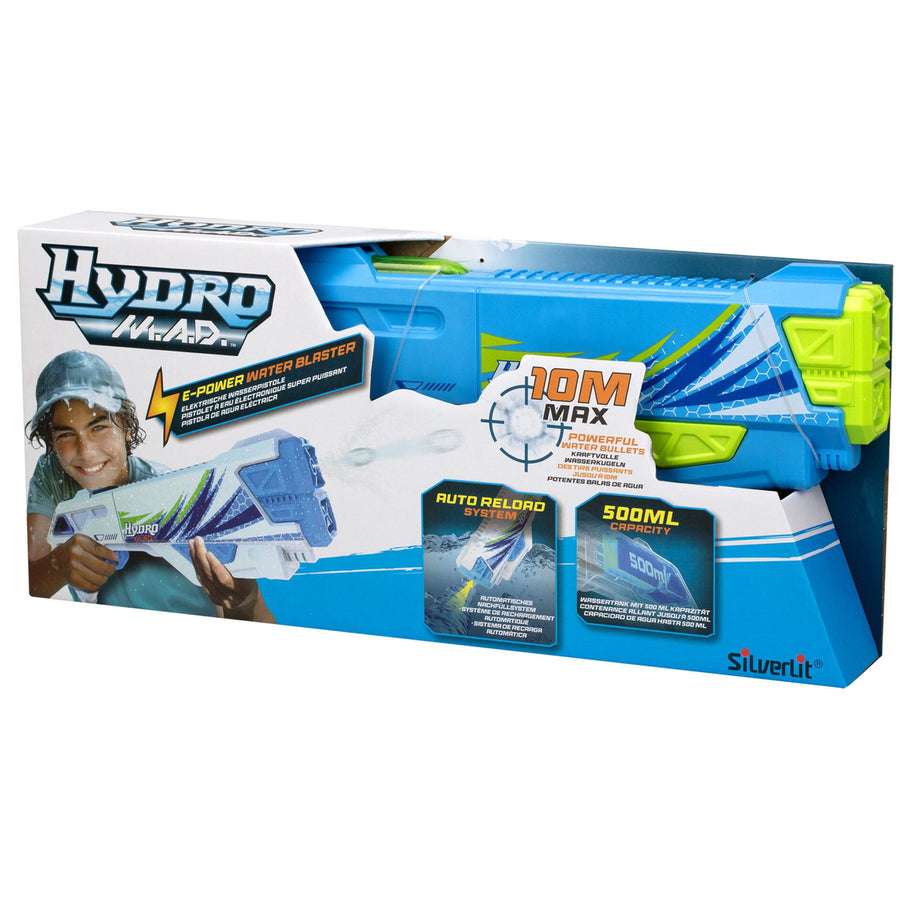 Silverlit HYDRO / SPINNER M.A.D. BLASTER ASST Electric Water Blaster With Rechargeable Battery (included), UP TO 10M, USB Rechargeable, Up to 550ml Water Tank, Easy to use and quick to refill. For Ages 8+!
