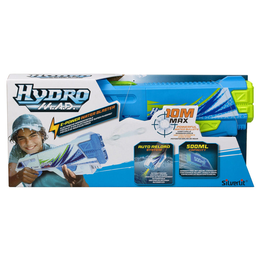 Silverlit HYDRO / SPINNER M.A.D. BLASTER ASST Electric Water Blaster With Rechargeable Battery (included), UP TO 10M, USB Rechargeable, Up to 550ml Water Tank, Easy to use and quick to refill. For Ages 8+!