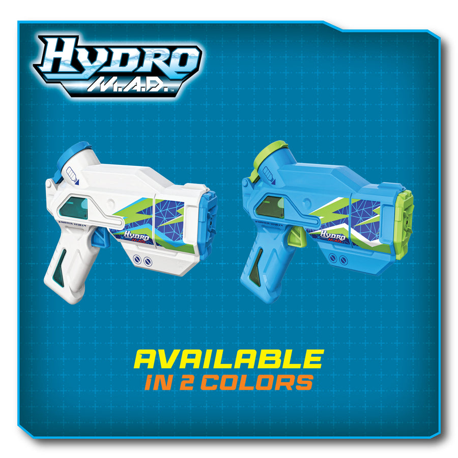 Silverlit HYDRO / SPINNER M.A.D. Mini Blaster Twin Pack Electric Water Blaster With Rechargeable Battery (included), USB Rechargeable, Up to 300ml Water Tank, Easy to use and quick to refill. For Ages 8+!