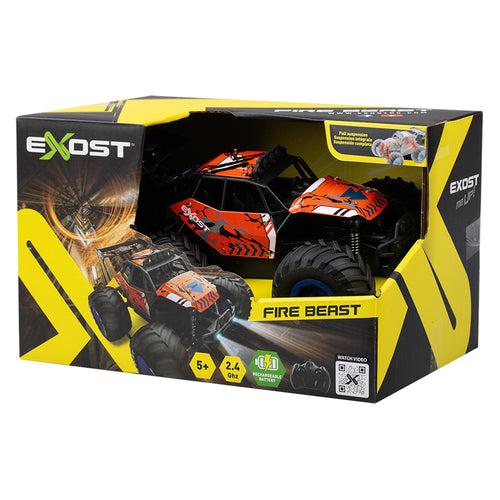 Silverlit EXOST FIRE BEAST (RF2.4G) 1:18 Offroad Racer Car, Durable Wheels For Ages 5+!