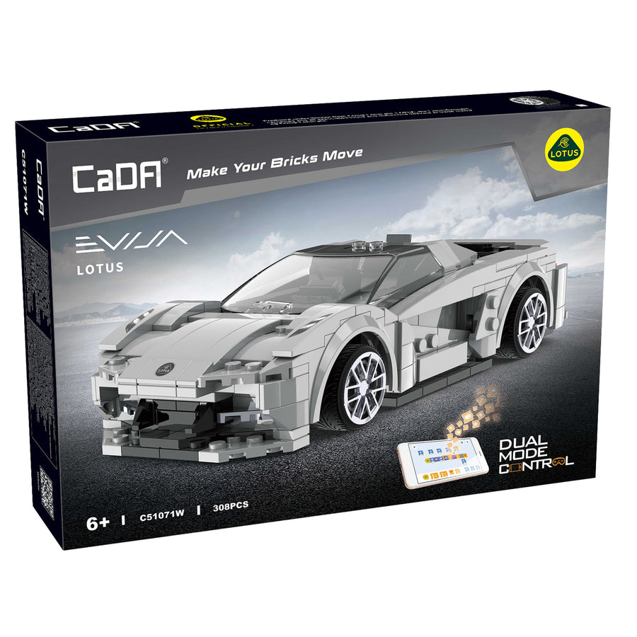 CaDA   Lotus Racing Car Dual Control RC Brick Model Kit (Licensed)